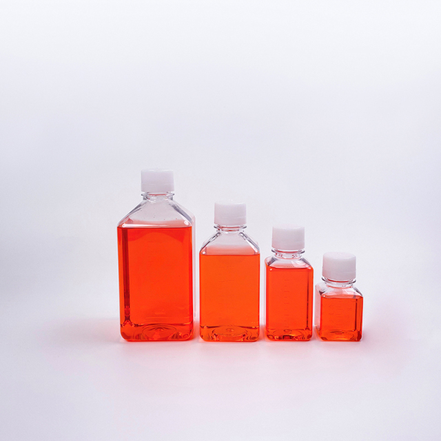 Square Culture Media Bottles | PET materials