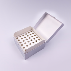 Hinged lid Cardboard Cryo Boxes