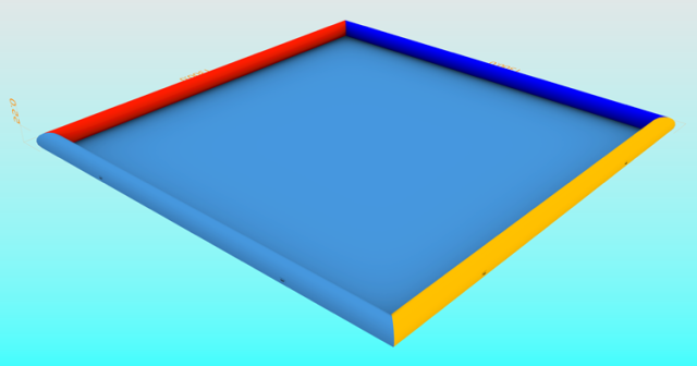 13m L*13m W*0.55m Depth