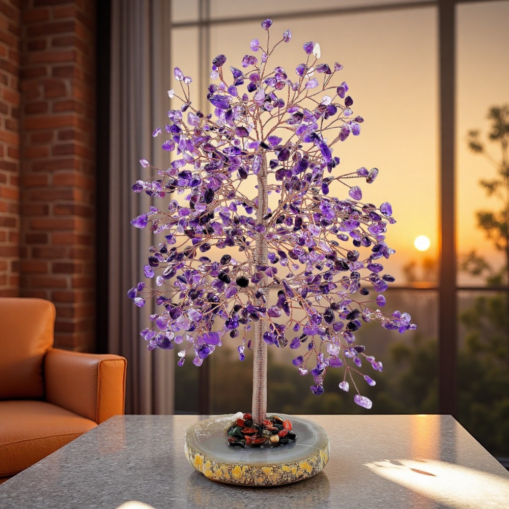 Crown Chakra Amethyst Calm & Intuition Tree