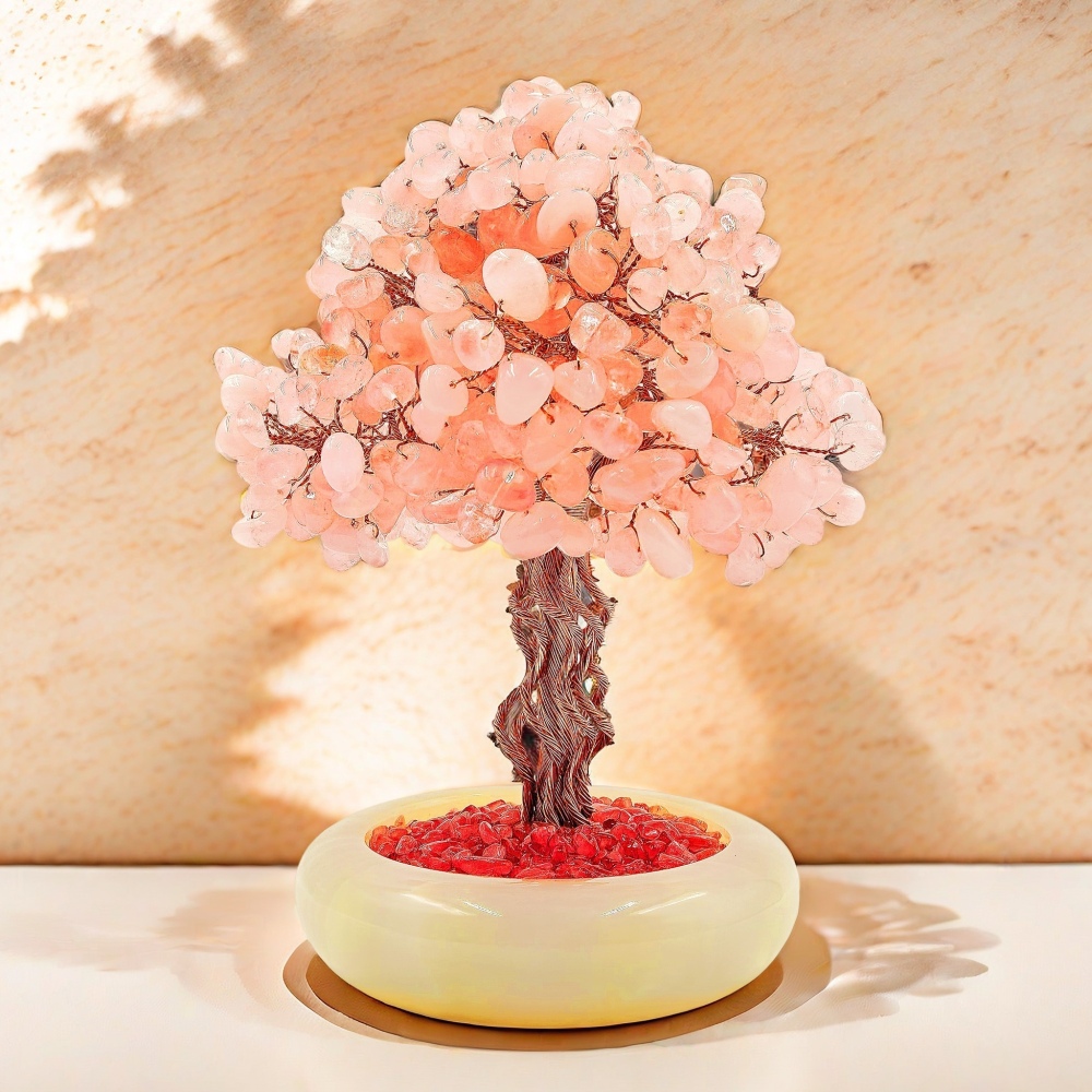 Rose Quartz Feng Shui Tree for Love & Harmony