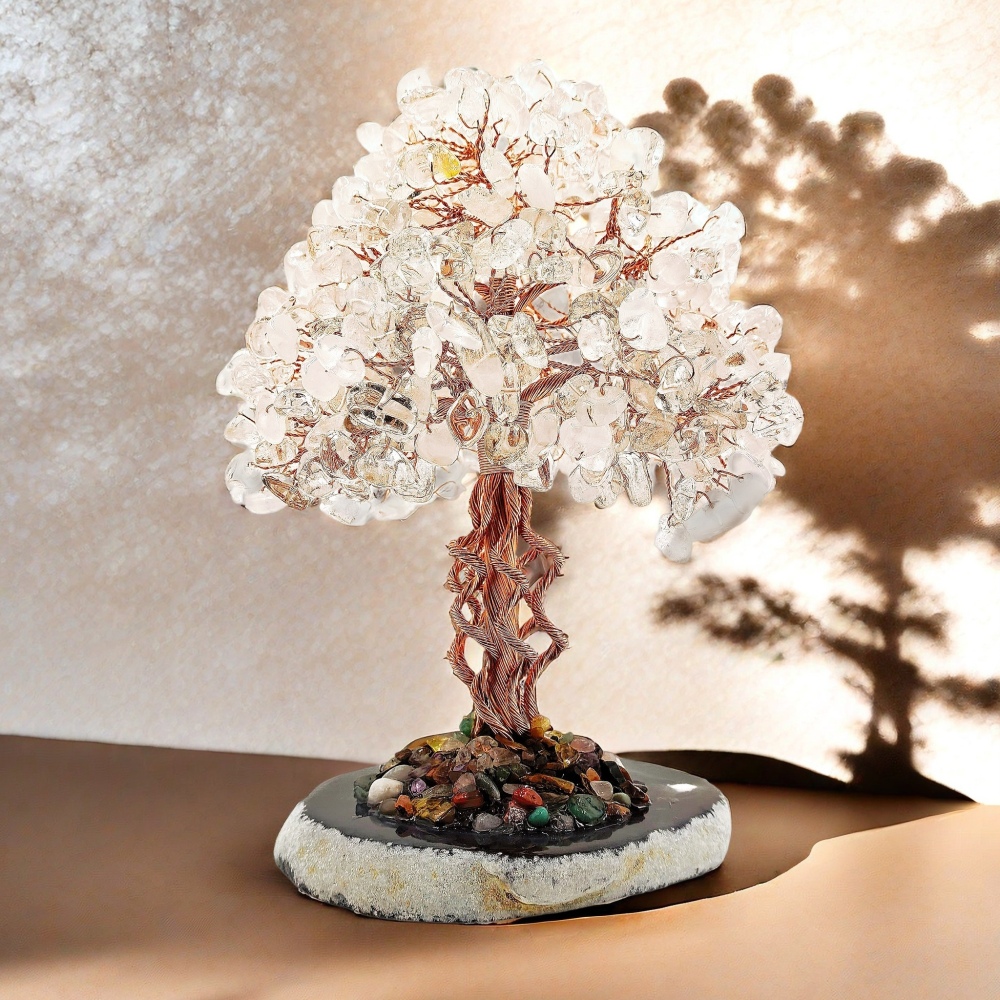 Crown Chakra Clear Quartz Clarity & Purification Tree