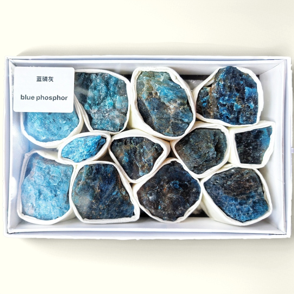 Blue Apatite Raw Crystals for Communication & Clarity