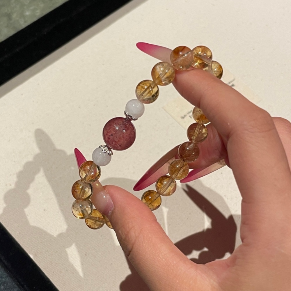 Abundance Clarity Heart Vibe Triple Stone Bracelet