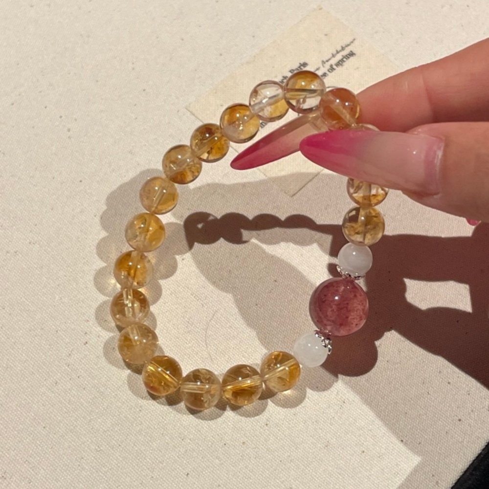 Abundance Clarity Heart Vibe Triple Stone Bracelet