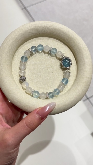 Gentle Ocean Stress Relief Lunar Healing Two Gem Talisman