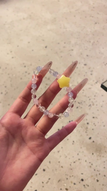 Self-Love & Emotional Calm Four Gem Pastel Healing Bracelet