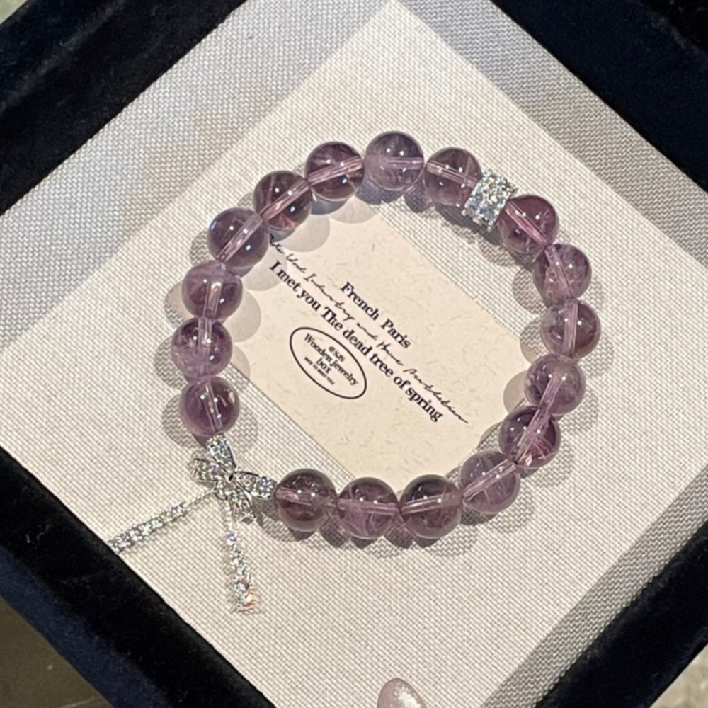 Spiritual Peace Light Lavender Amethyst Bracelet