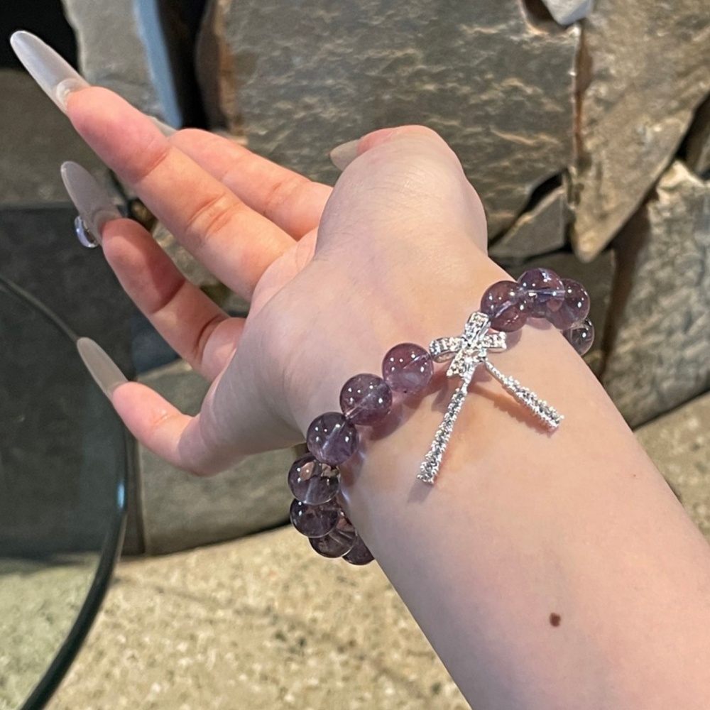 Spiritual Peace Light Lavender Amethyst Bracelet