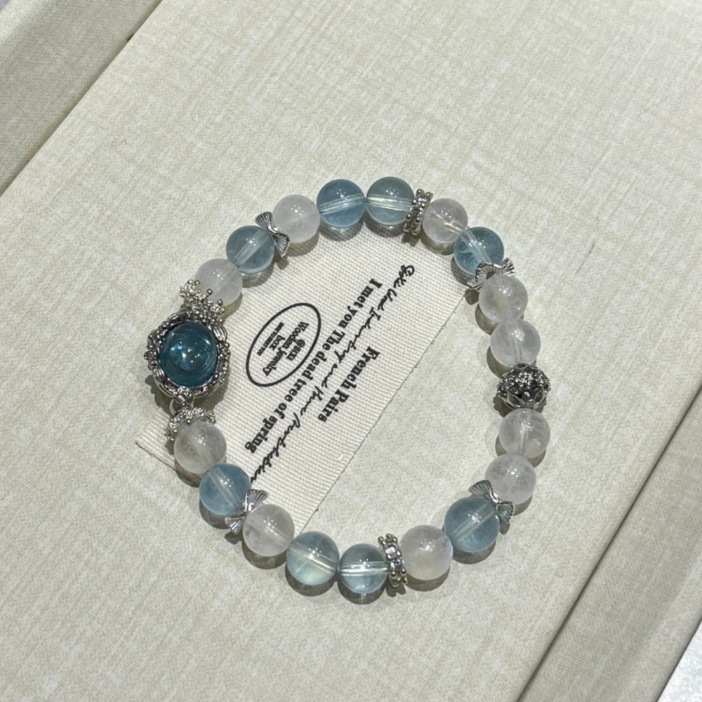 Gentle Ocean Stress Relief Lunar Healing Two Gem Talisman