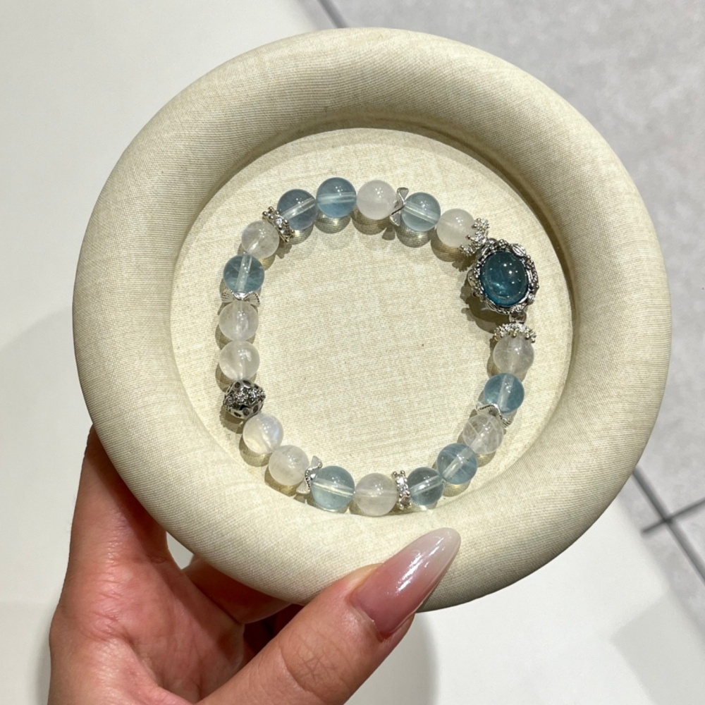 Gentle Ocean Stress Relief Lunar Healing Two Gem Talisman