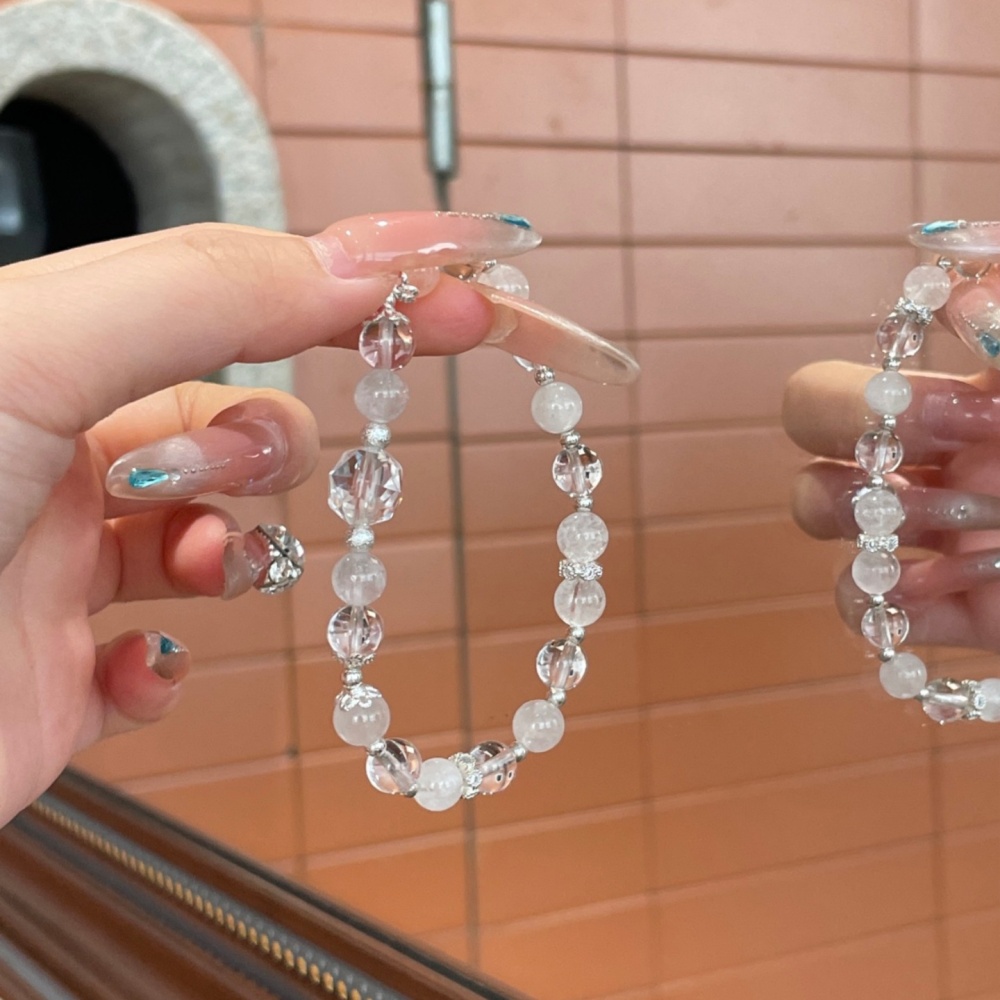 Spiritual Reset & Mind Calming Pure White Crystal Strand