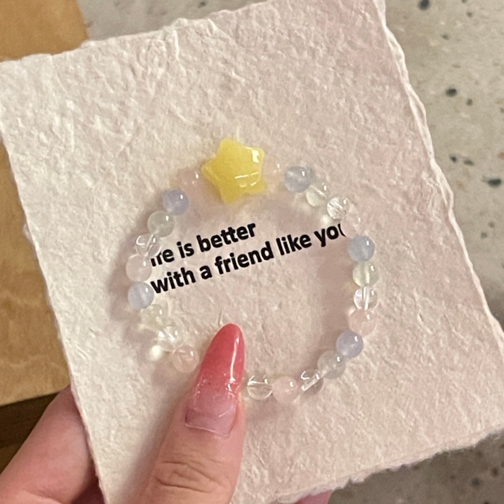 Self-Love & Emotional Calm Four Gem Pastel Healing Bracelet