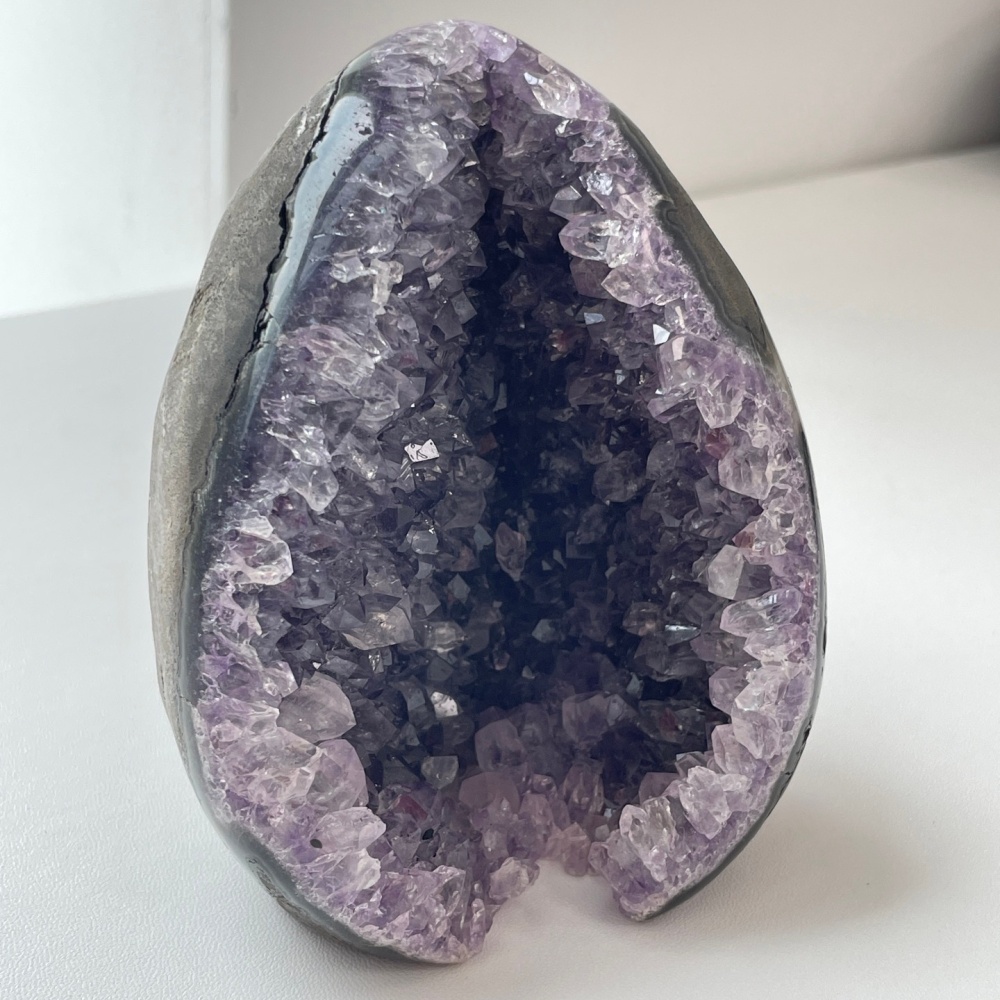 Egg Form Amethyst Self-Standing Geode