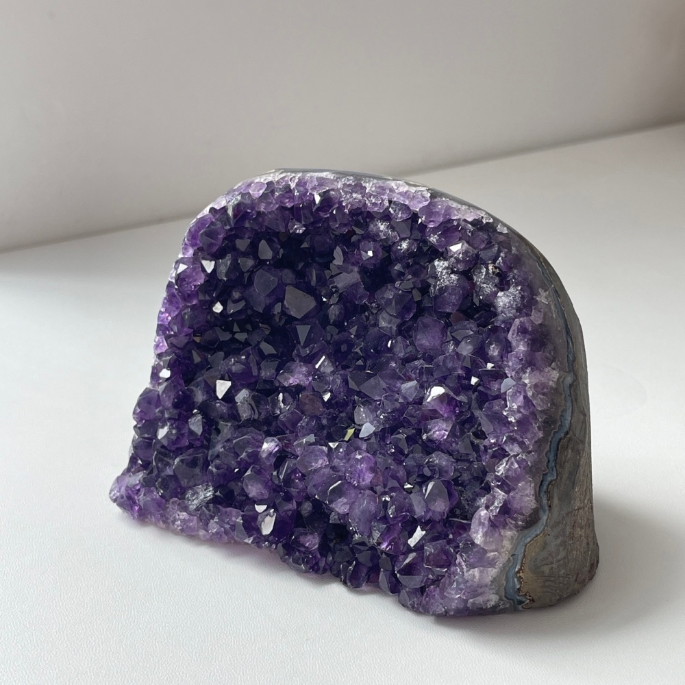 Hill Shape Amethyst Self-Standing Geode