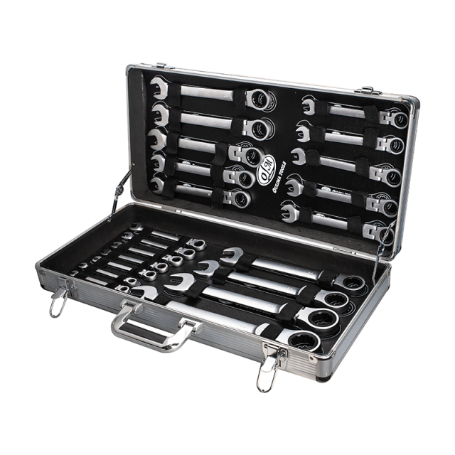 Flexible Head Ratchet Wrench in Alu Box with Handle,Flexible Head Ratchet Wrench in Alu Box,ouma