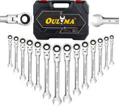 Flexible Ratchet Wrench Blow Molded Box Set,Matte ratchet wrench,ouma