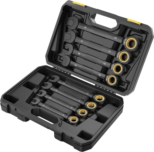 Fixed Head Ratchet Blow Molding Box Set,Matte ratchet wrench,ouma