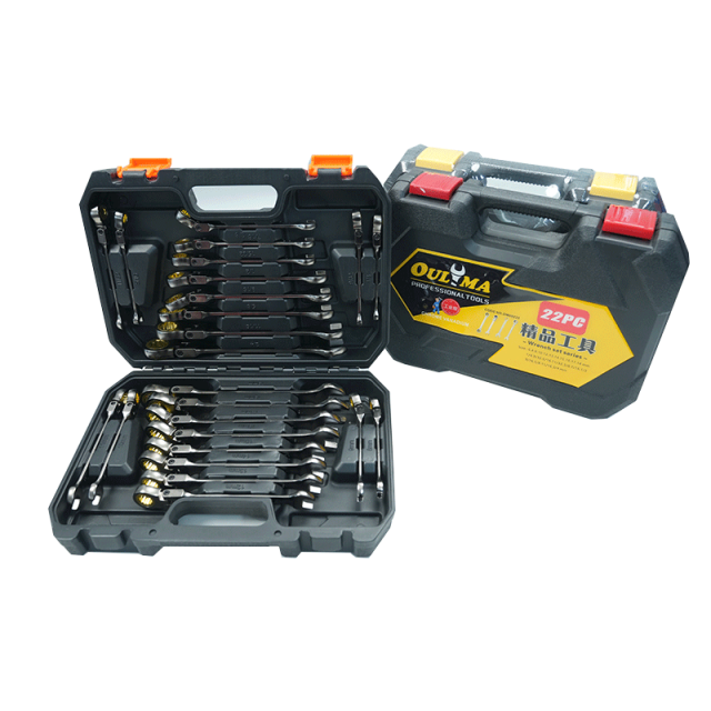 Flexible Ratchet Wrench Blow Molded Box Set,Matte ratchet wrench,ouma