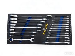 EVA Tray Ratchet Wrench Set,Black Chrome ratchet wrench,ouma