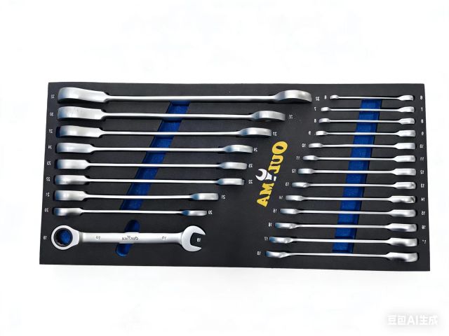 EVA Tray Ratchet Wrench Set,Black Chrome ratchet wrench,ouma