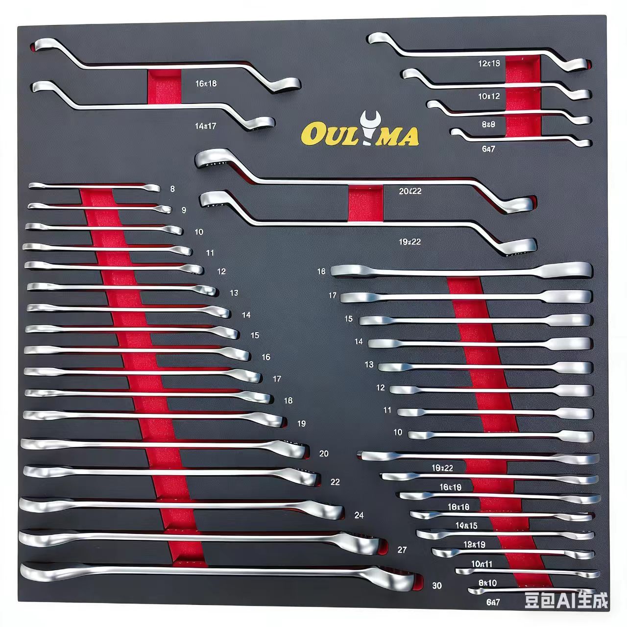EVA Tray Ratchet Wrench Set,Black Chrome ratchet wrench,ouma