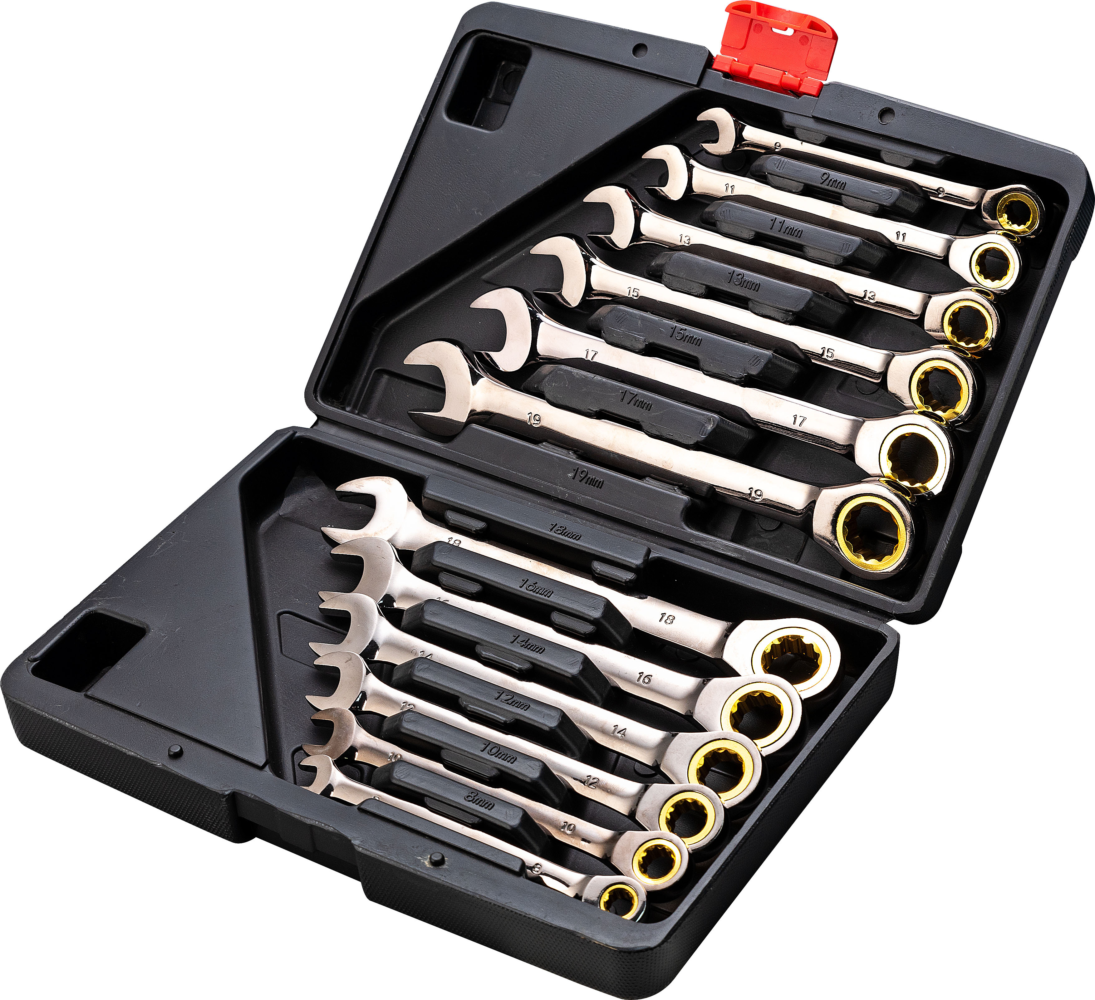 Black nickle ratchet wrench blow molded box,Black nickle ratchet wrench,ouma