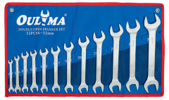 Double-Open Wrench Set Heavy Duty Metric| wrench set for mechanic,Double-Open Wrench Canvas Bag Set,ouma