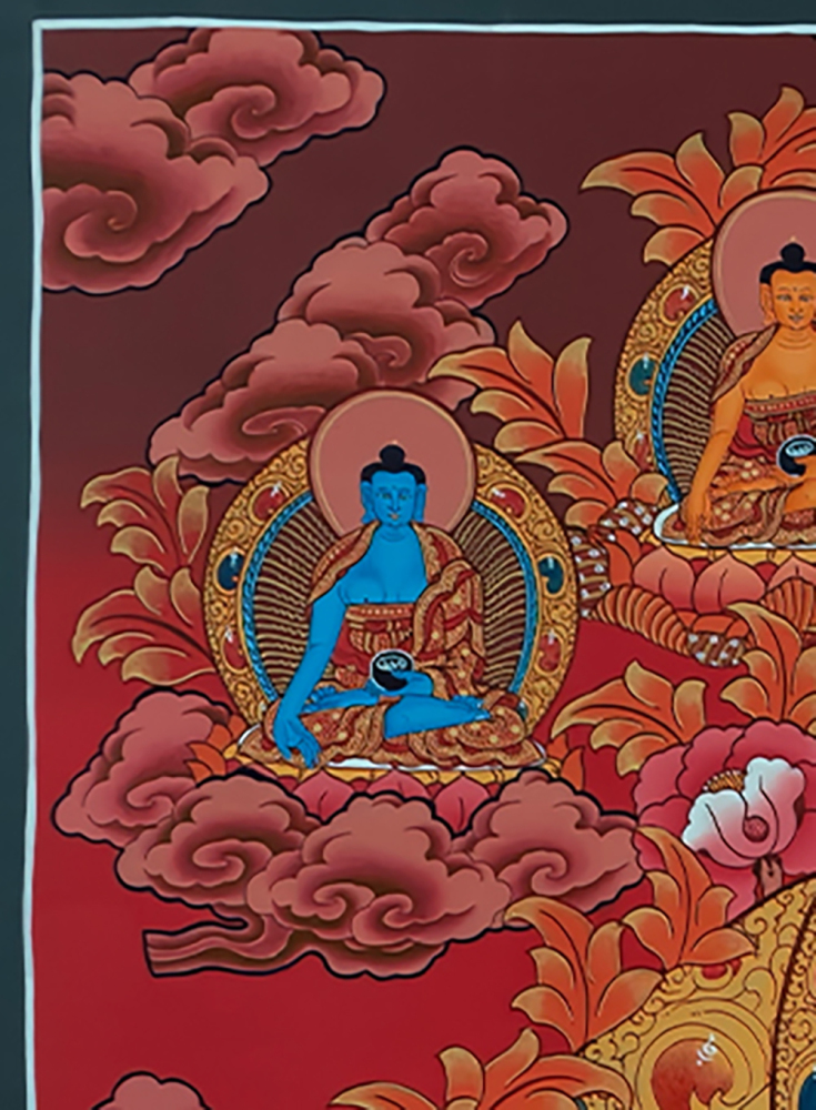 Original Hand painted Green Tara Thangka |Beautiful mother Green Tara symbolizing wisdom