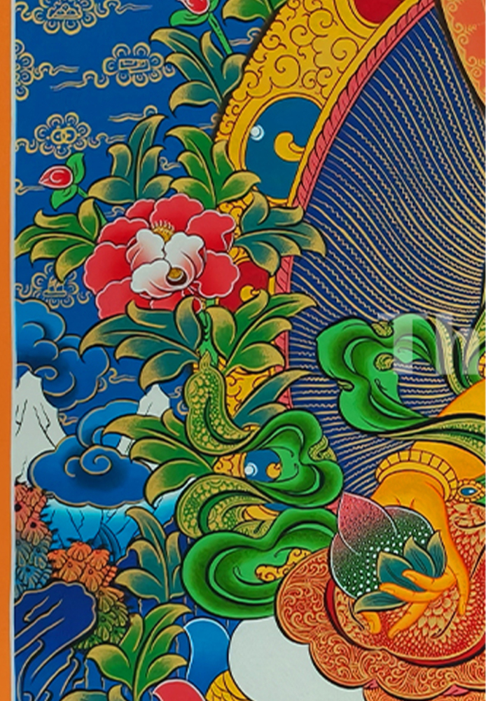 The Five Dzambhala Thangka | Sacred Symbol of Prosperity and Protection