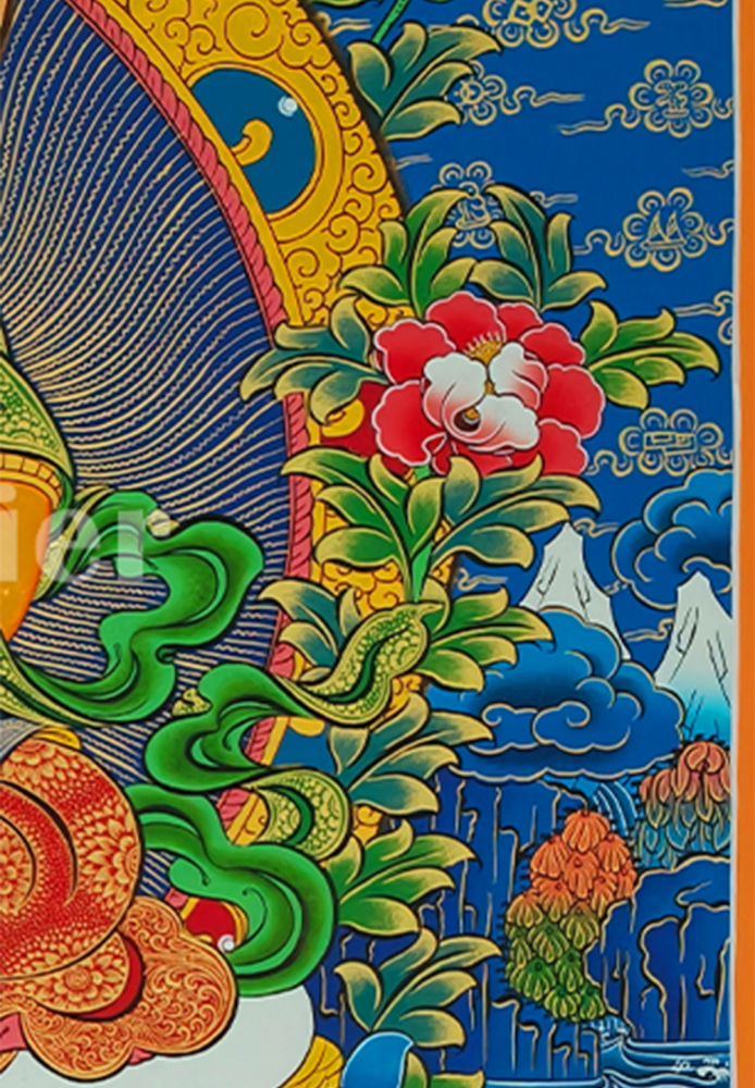 The Five Dzambhala Thangka | Sacred Symbol of Prosperity and Protection