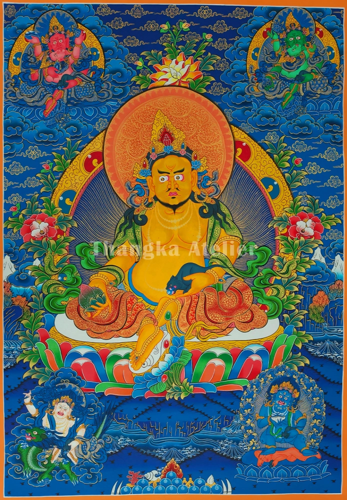 The Five Dzambhala Thangka