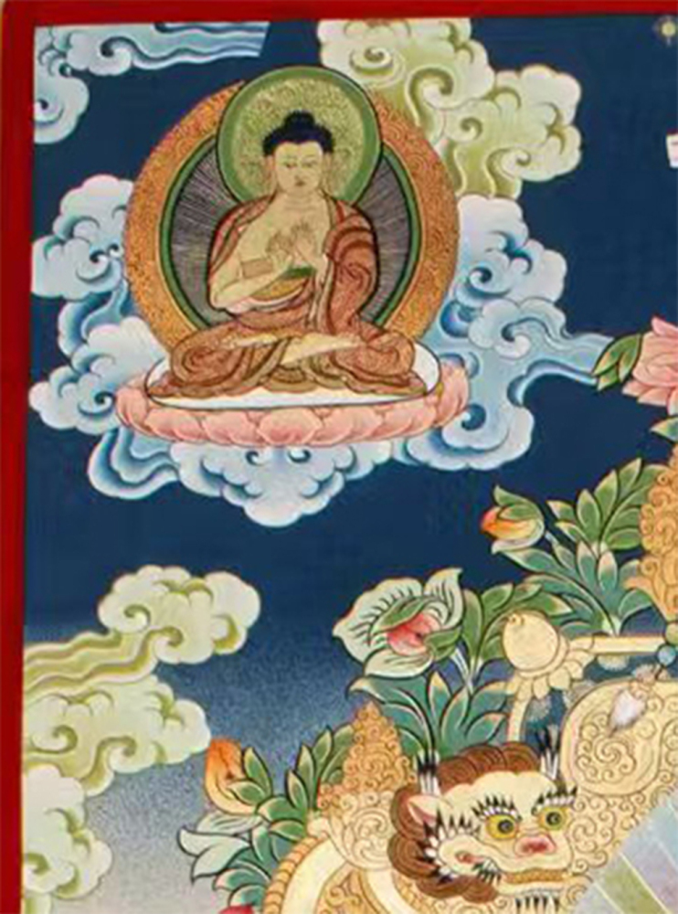 White Tara Original Hand-Painted Thangka | Kwan Yin Female Goddess