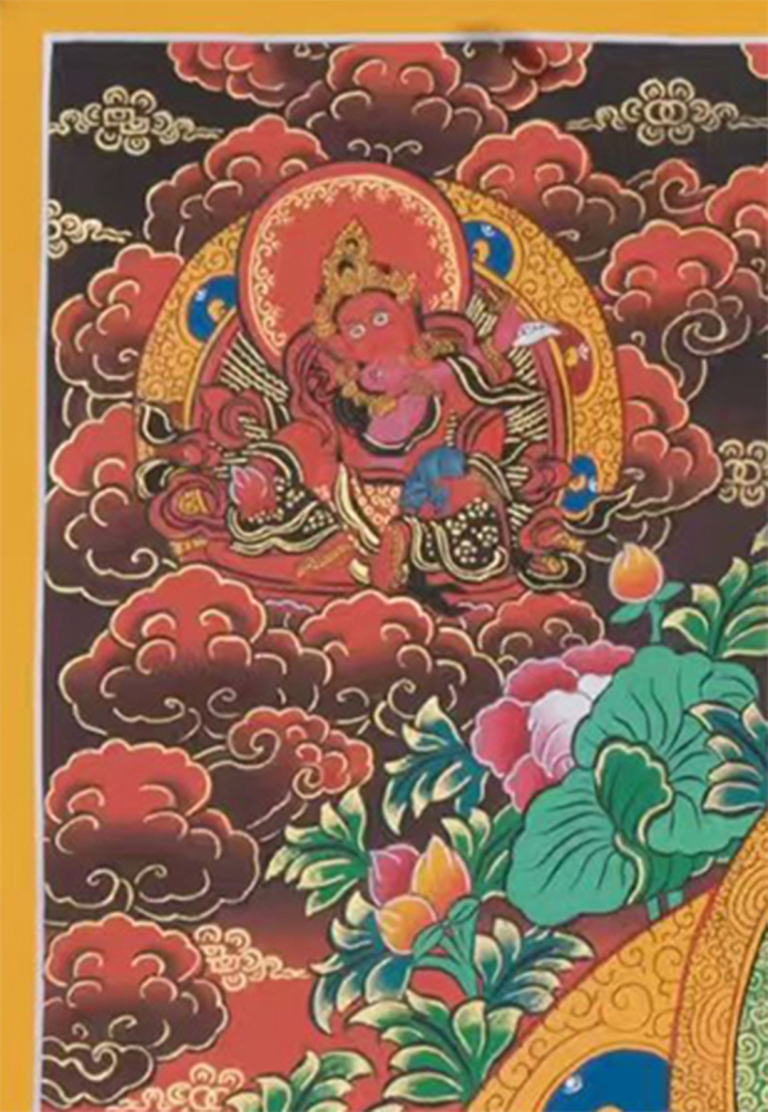 Namtoshe with Five Dzambhalas | Buddhist Wealth Deities