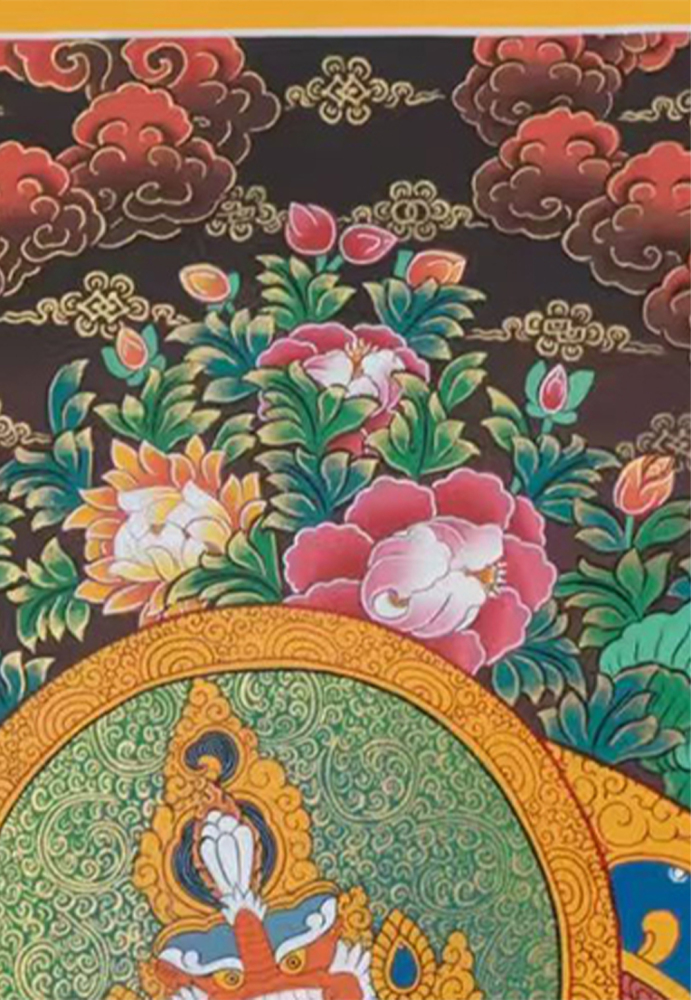 Namtoshe with Five Dzambhalas | Buddhist Wealth Deities