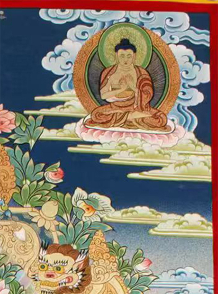 White Tara Original Hand-Painted Thangka | Kwan Yin Female Goddess