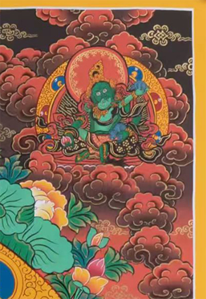 Namtoshe with Five Dzambhalas | Buddhist Wealth Deities