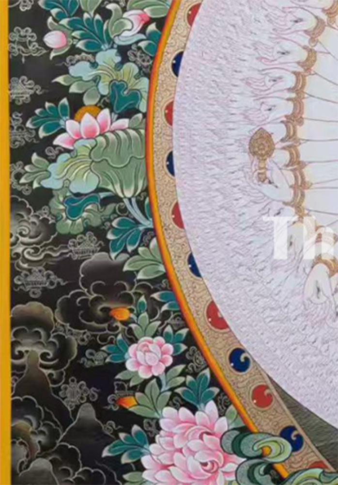 Tibetan Bodhisattva 1000 Armed Avalokiteshvara | Compassionate Protector of All Beings