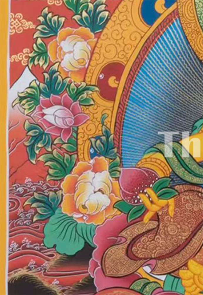 Namtoshe with Five Dzambhalas | Buddhist Wealth Deities