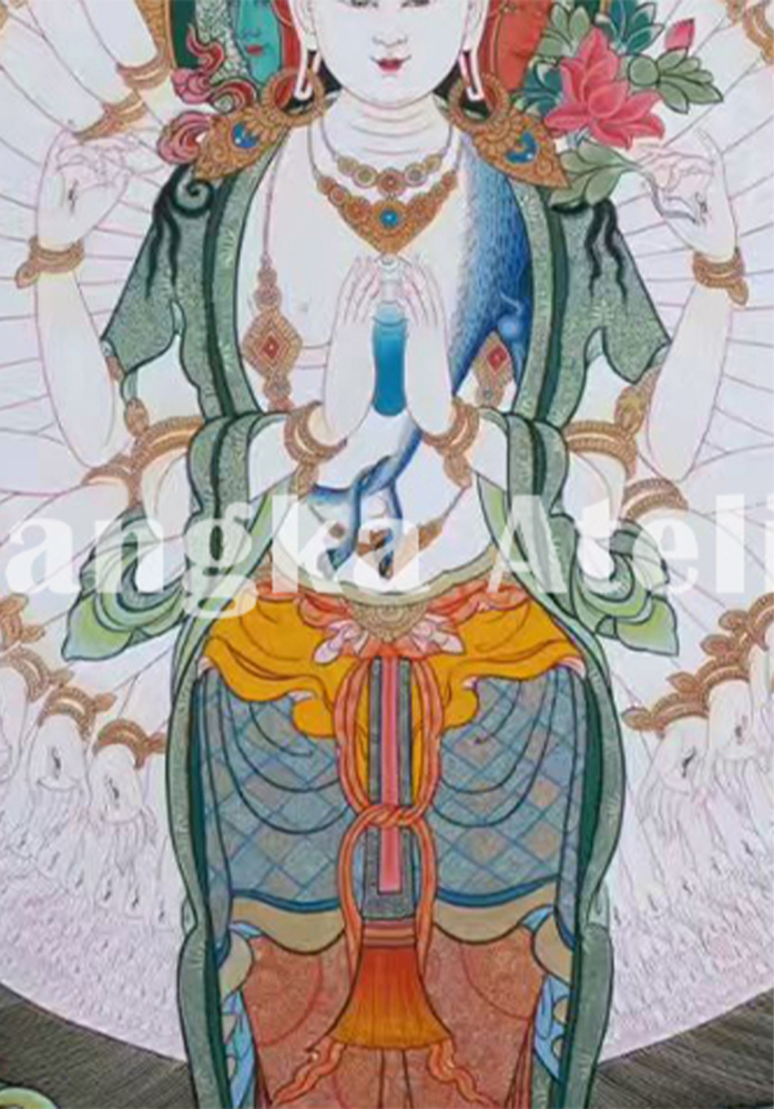 Tibetan Bodhisattva 1000 Armed Avalokiteshvara | Compassionate Protector of All Beings