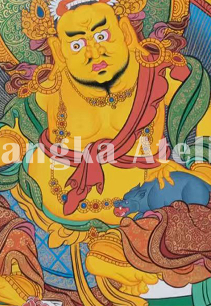 Namtoshe with Five Dzambhalas | Buddhist Wealth Deities