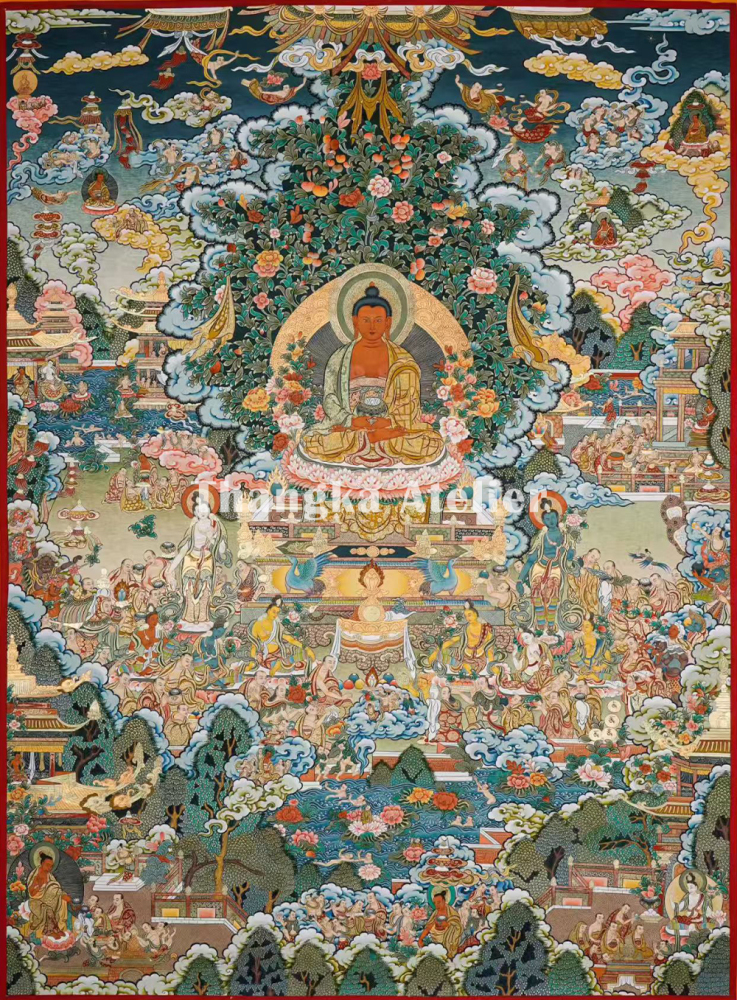 Amitabha Buddha Thangka | The Buddha of Boundless Compassion and Light