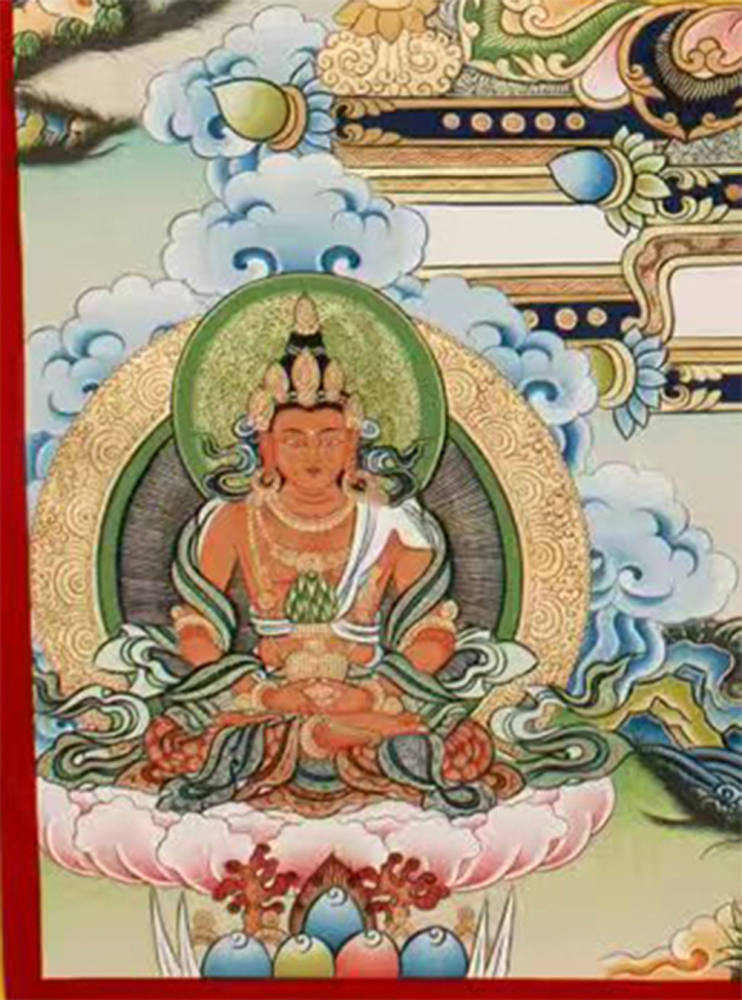 White Tara Original Hand-Painted Thangka | Kwan Yin Female Goddess