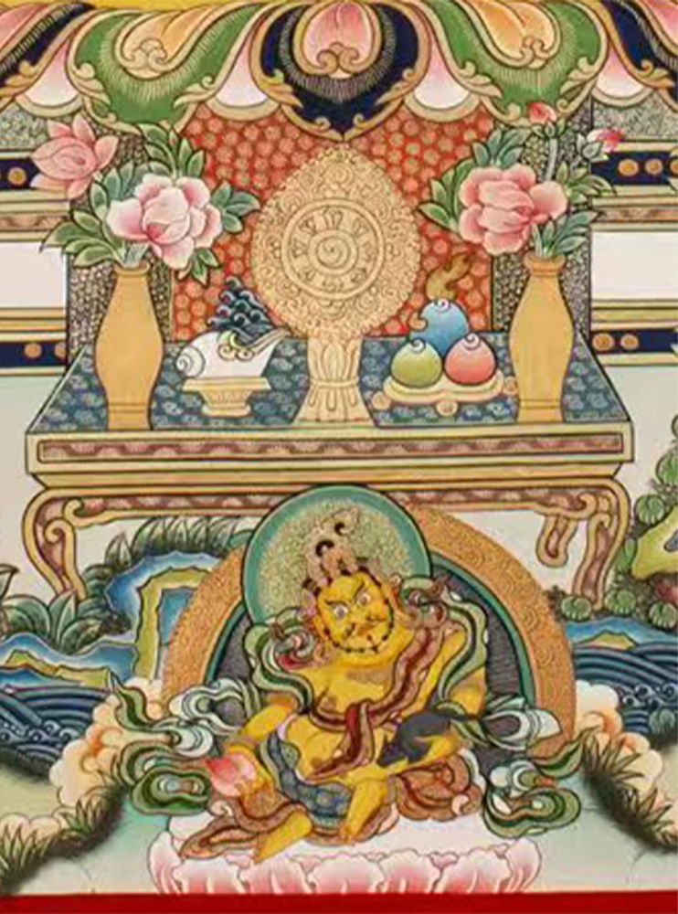 White Tara Original Hand-Painted Thangka | Kwan Yin Female Goddess