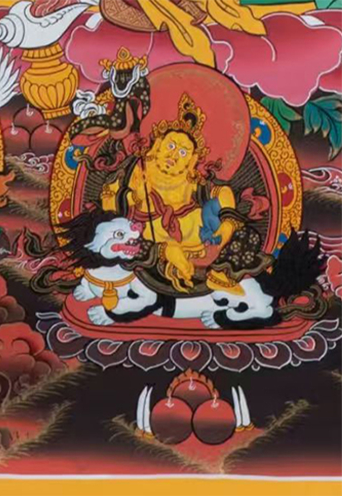 Namtoshe with Five Dzambhalas | Buddhist Wealth Deities