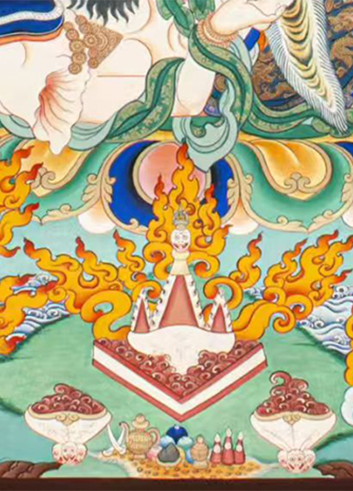 Six-Armed Mahakala Thangka with Consort | Wrathful Protector of the Dharma