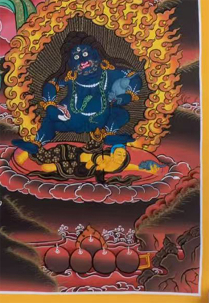 Namtoshe with Five Dzambhalas | Buddhist Wealth Deities