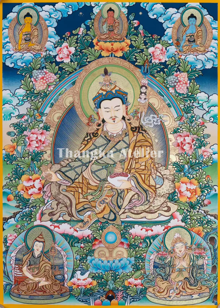 Tantric Guru Padmasambhava Thangka | Sacred Symbol of Wisdom and Transformation