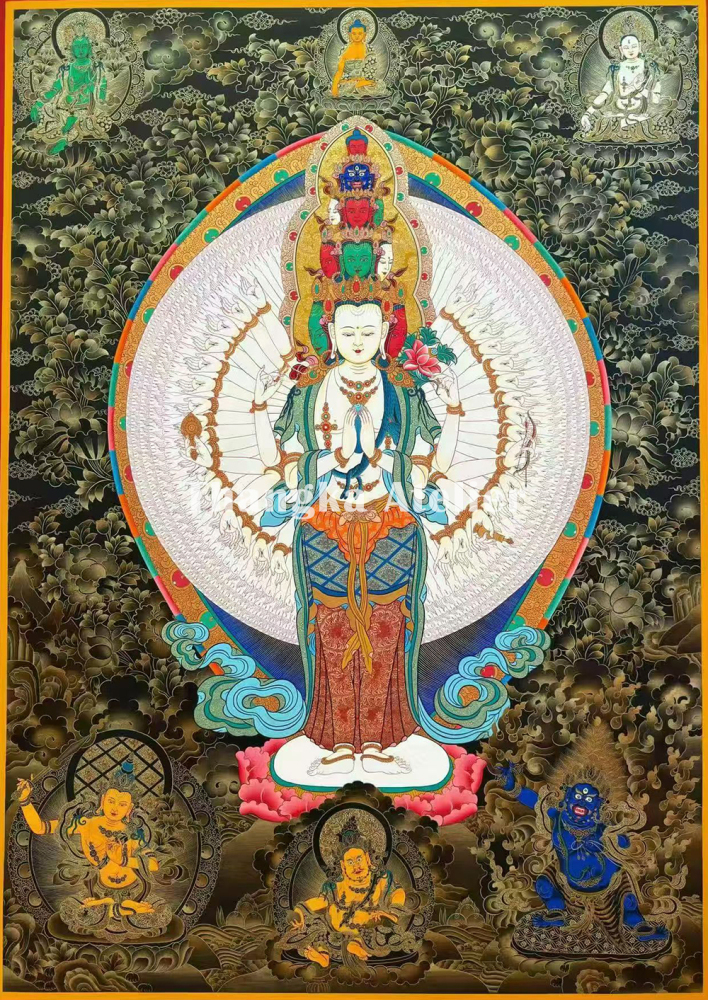Divine 1000 Armed Chenrezig Art | The Embodiment of Infinite Compassion and Enlightenment