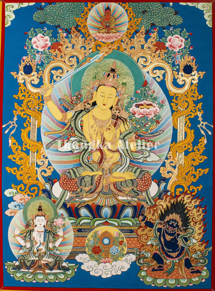 The Great Three Bodhisattvas | Manjushri, Avalokiteshvara & Vajrapani